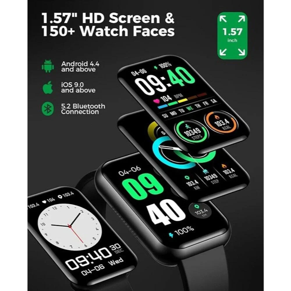 Smart Watch Fitness Tracker (Answer/Make Call)